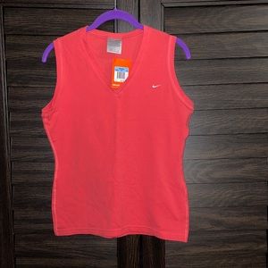 Nike women’s sleeveless v-neck shirt. NWT